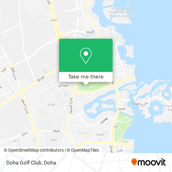 Doha Golf Club map