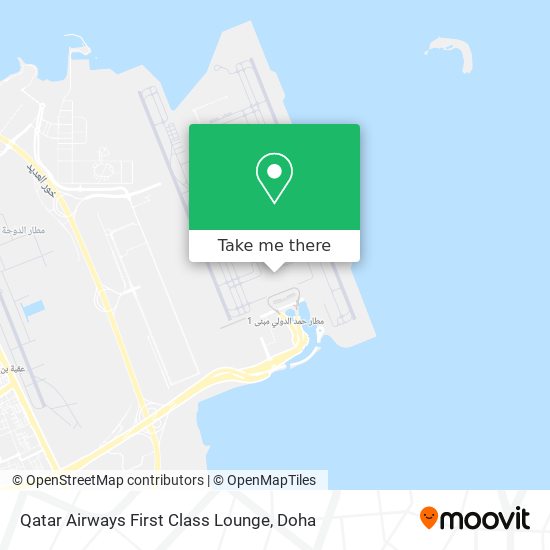 Qatar Airways First Class Lounge map