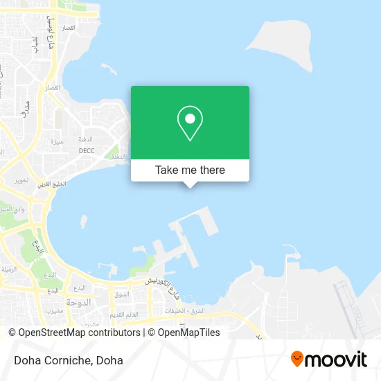 Doha Corniche map