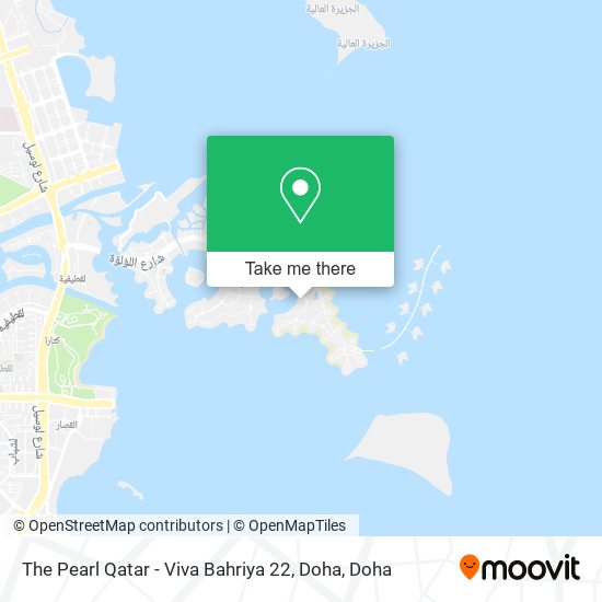 The Pearl Qatar - Viva Bahriya 22, Doha map