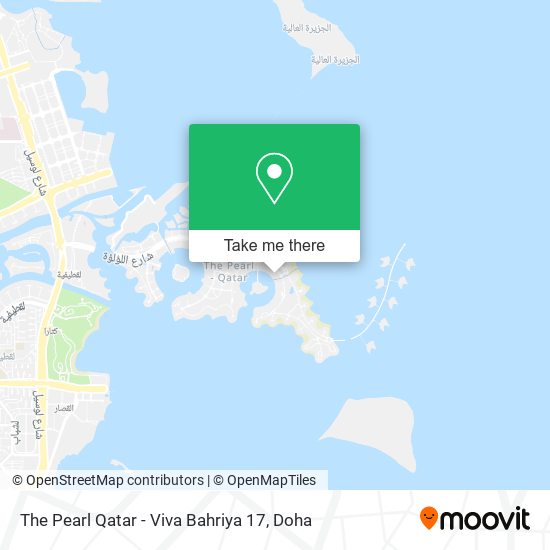 The Pearl Qatar - Viva Bahriya 17 map
