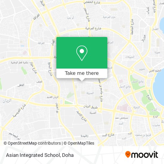 Asian Integrated School map
