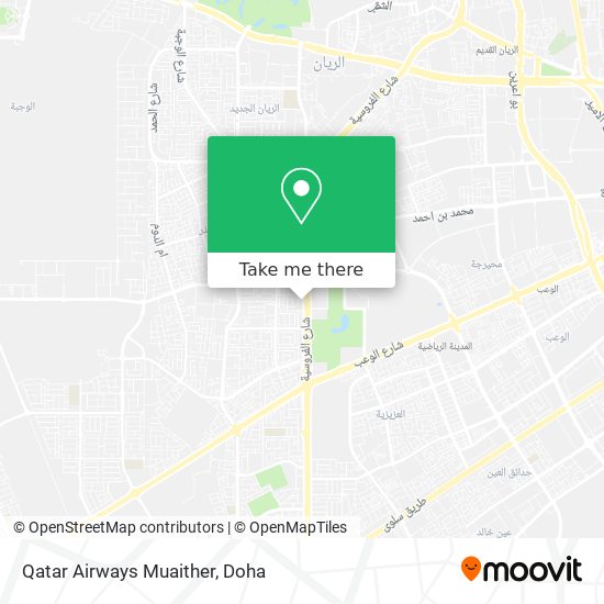 Qatar Airways Muaither map