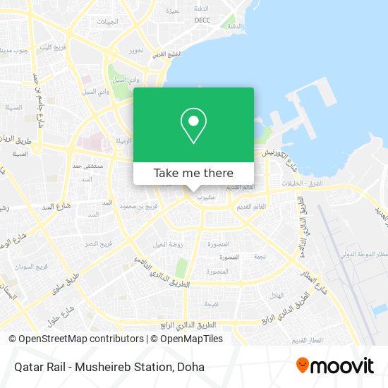 Qatar Rail - Musheireb Station map
