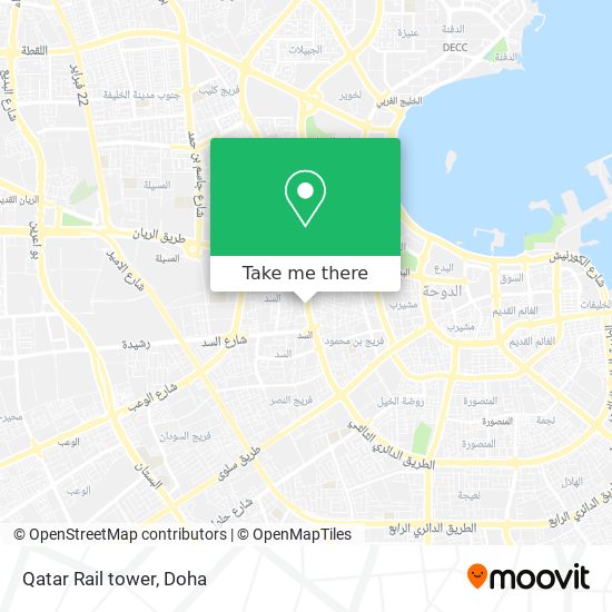 Qatar Rail tower map