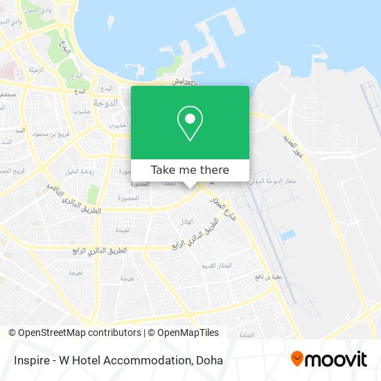 Inspire - W Hotel Accommodation map