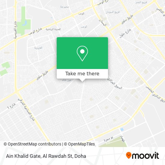 Ain Khalid Gate, Al Rawdah St map