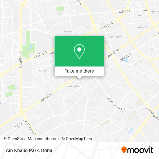 Ain Khalid Park map