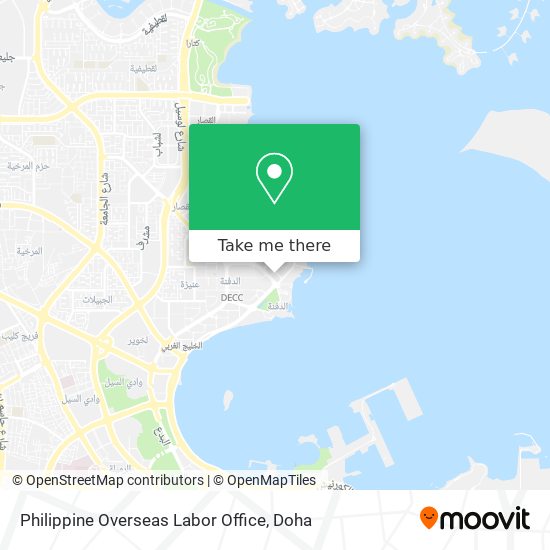 Philippine Overseas Labor Office map