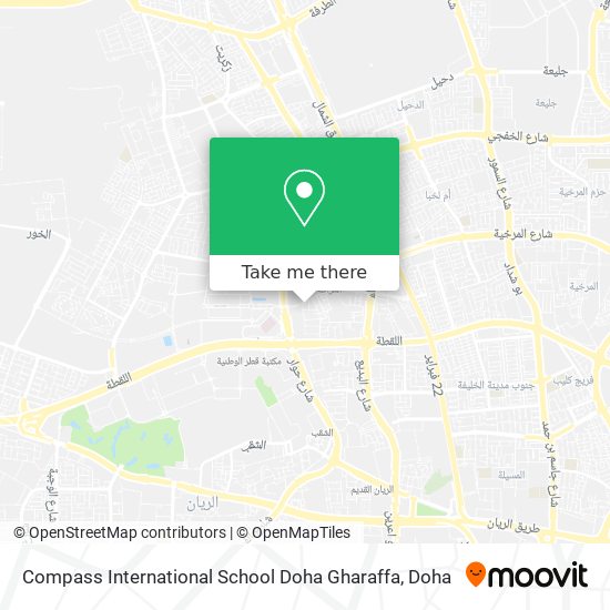Compass International School Doha Gharaffa map
