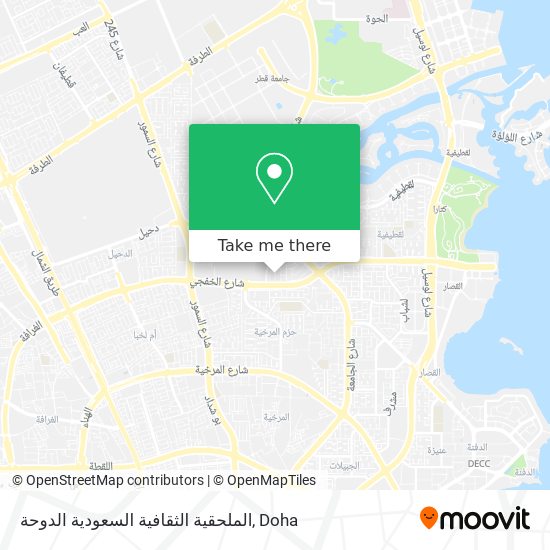 الملحقية الثقافية السعودية الدوحة map