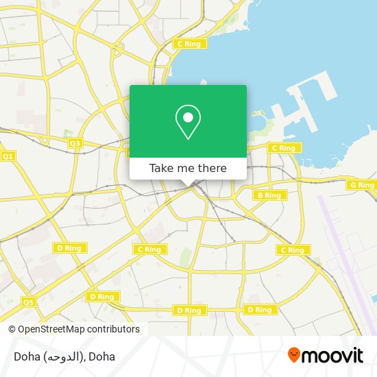 Doha (الدوحه) map