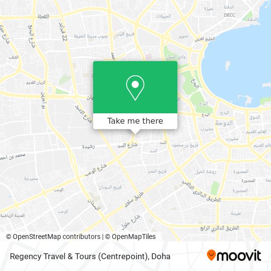 Regency Travel & Tours (Centrepoint) map