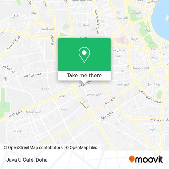 Java U Café map