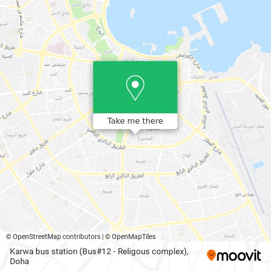 Karwa bus station (Bus#12 - Religous complex) map