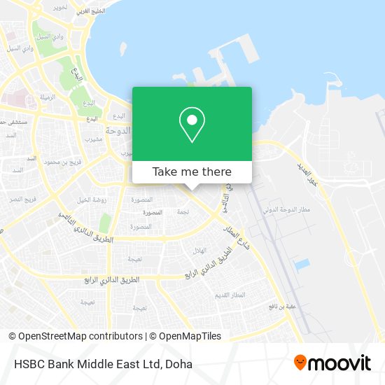HSBC Bank Middle East Ltd map