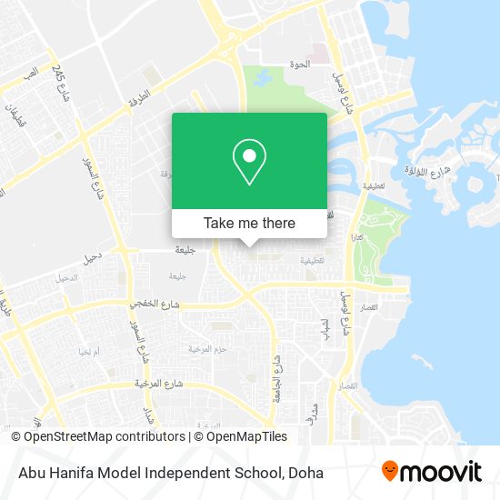 Abu Hanifa Model Independent School map