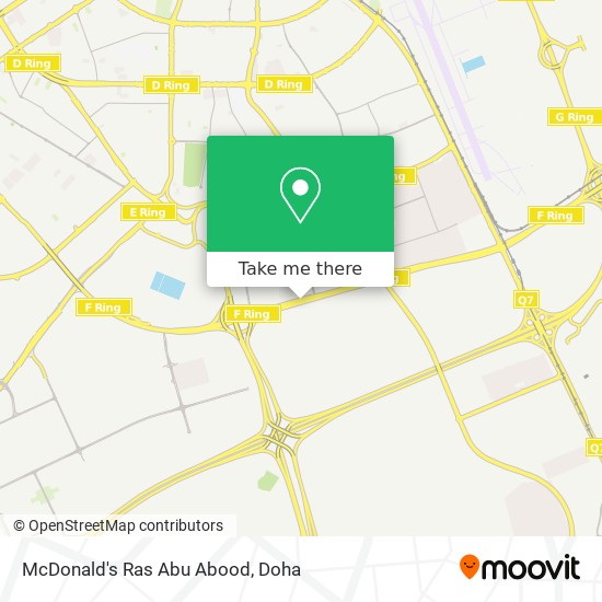 McDonald's Ras Abu Abood map