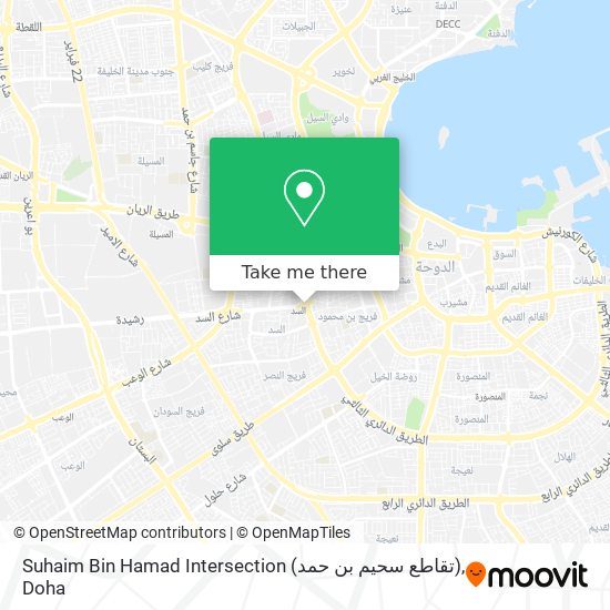 Suhaim Bin Hamad Intersection (تقاطع سحيم بن حمد) map