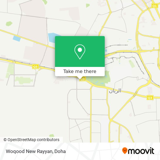 Woqood New Rayyan map