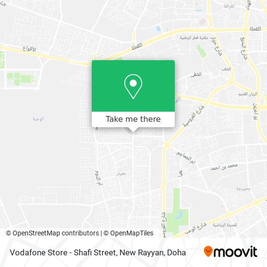 Vodafone Store - Shafi Street, New Rayyan map