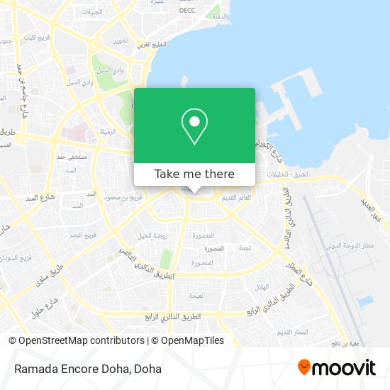 Ramada Encore Doha map