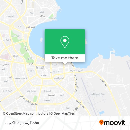 سفارة الكويت map