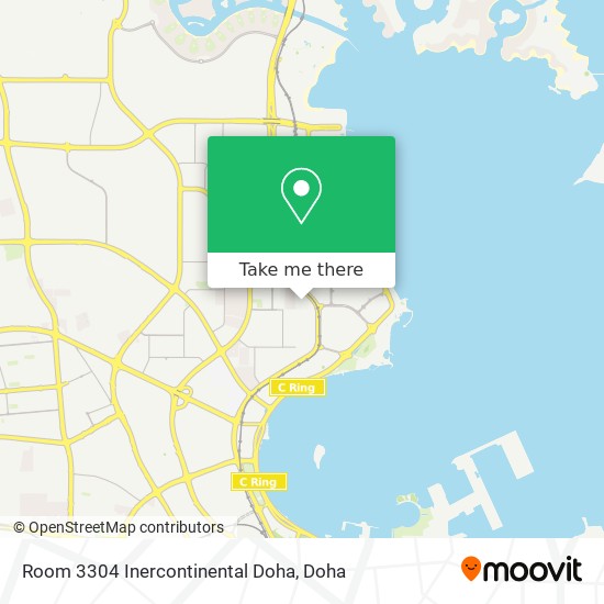 Room 3304 Inercontinental Doha map