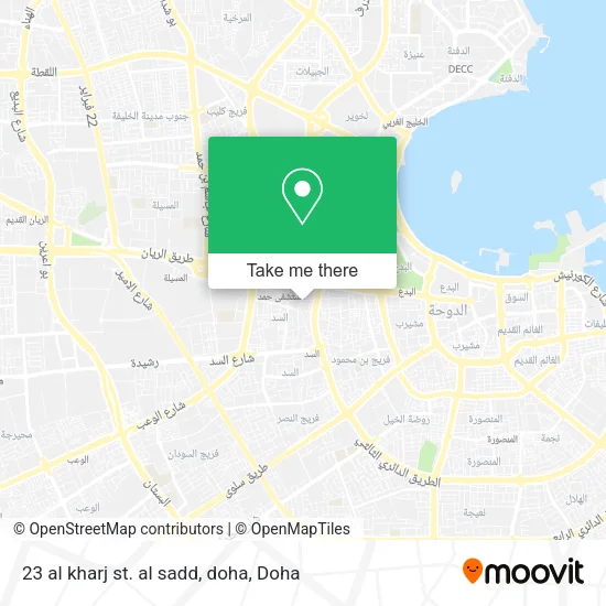 23 al kharj st. al sadd, doha map
