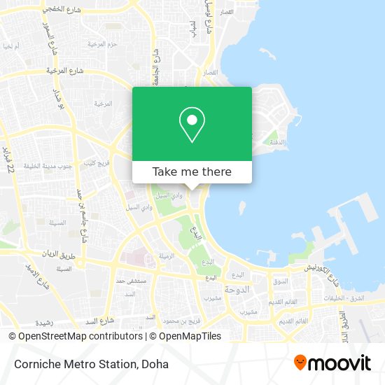 Corniche Metro Station map