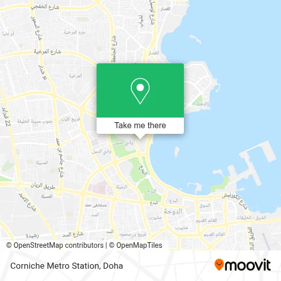 Corniche Metro Station map