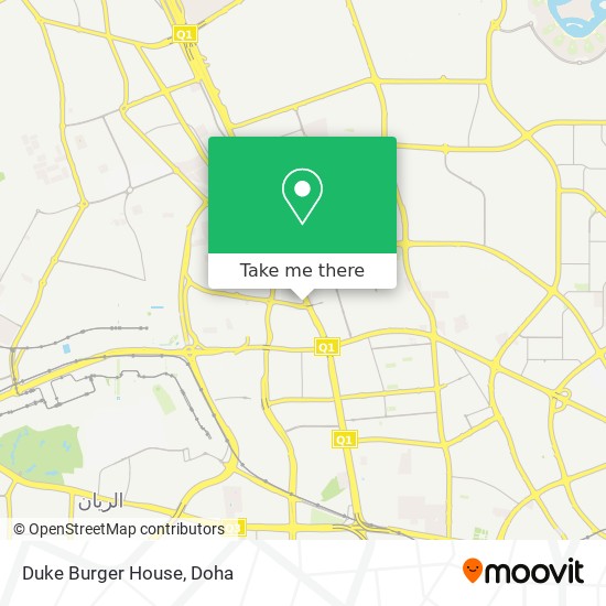 Duke Burger House map