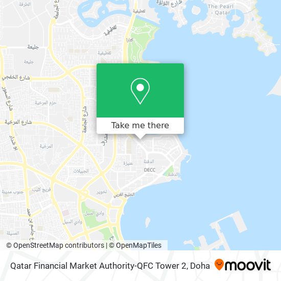 Qatar Financial Market Authority-QFC Tower 2 map