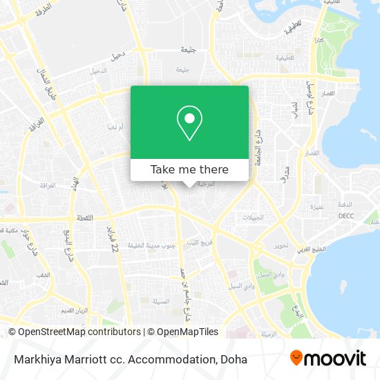Markhiya Marriott cc. Accommodation map