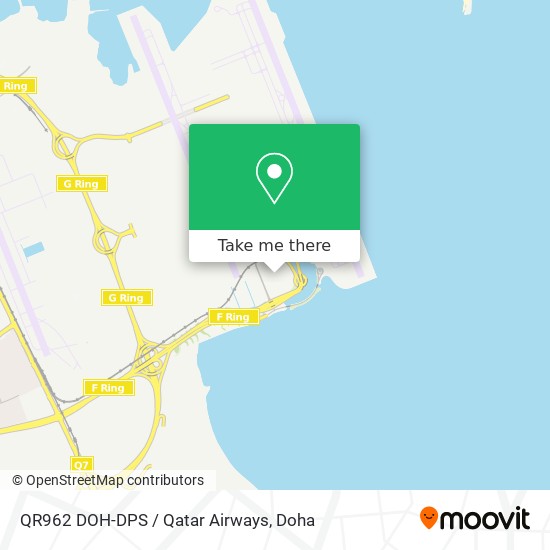 QR962 DOH-DPS / Qatar Airways map