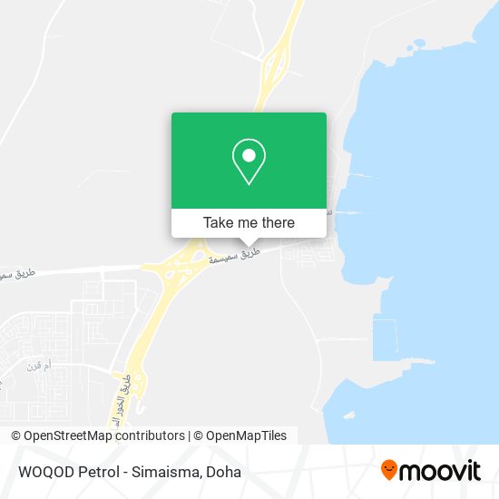 WOQOD Petrol - Simaisma map