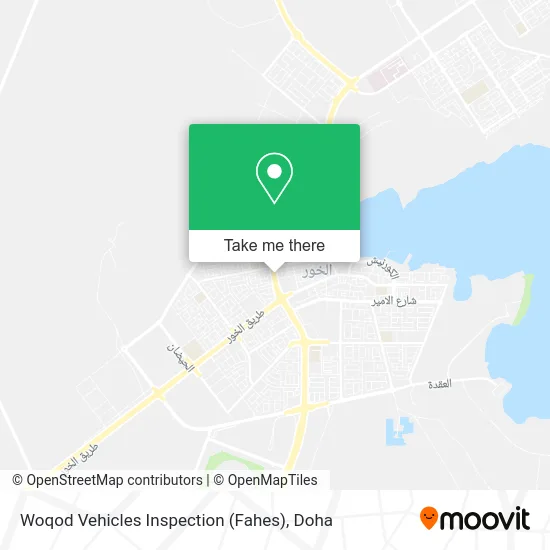 Woqod Vehicles Inspection (Fahes) map