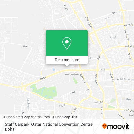 Staff Carpark, Qatar National Convention Centre map