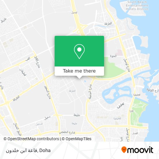 قاعة ابن خلدون map