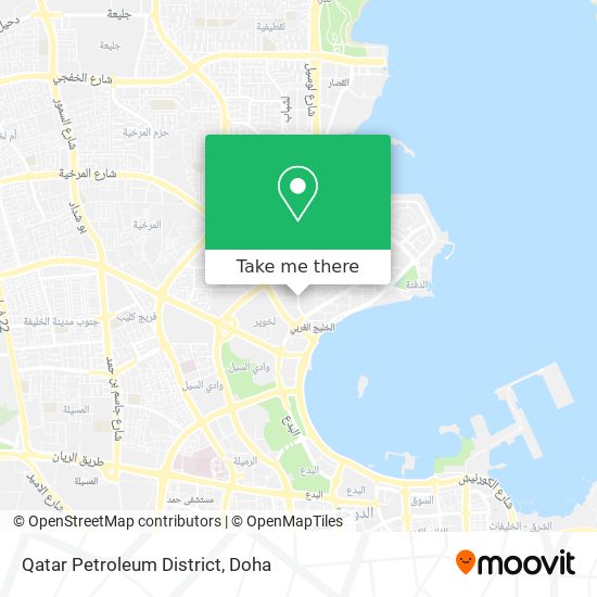 Qatar Petroleum District map