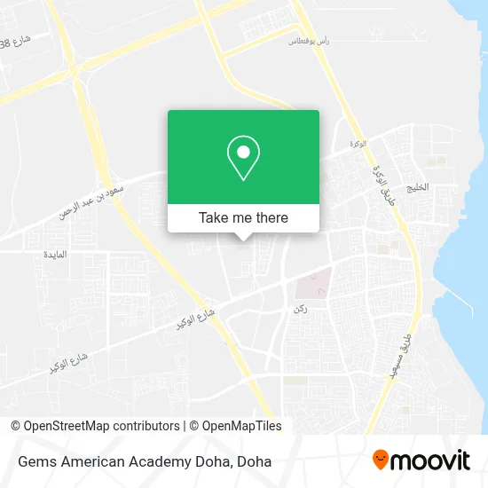 Gems American Academy Doha map
