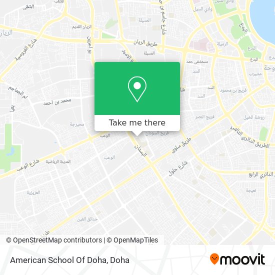 American School Of Doha map