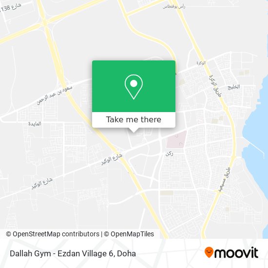 Dallah Gym - Ezdan Village 6 map