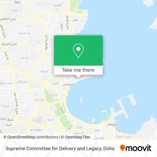 Supreme Committee for Delivery and Legacy map