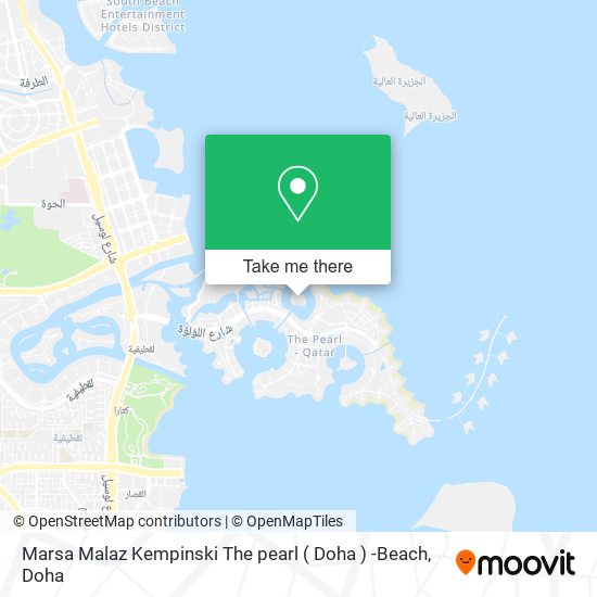 Marsa Malaz Kempinski The pearl ( Doha ) -Beach map