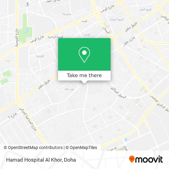 Hamad Hospital Al Khor map