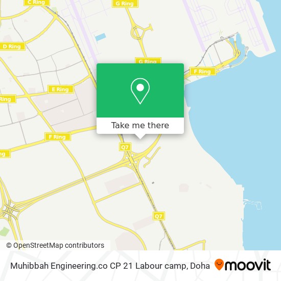 Muhibbah Engineering.co CP 21 Labour camp map