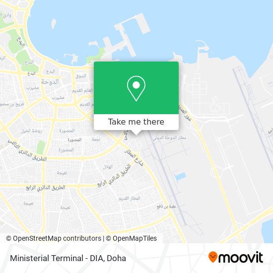Ministerial Terminal - DIA map