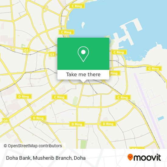 Doha Bank, Musherib Branch map