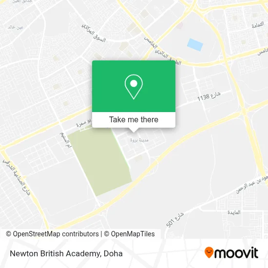 Newton British Academy map